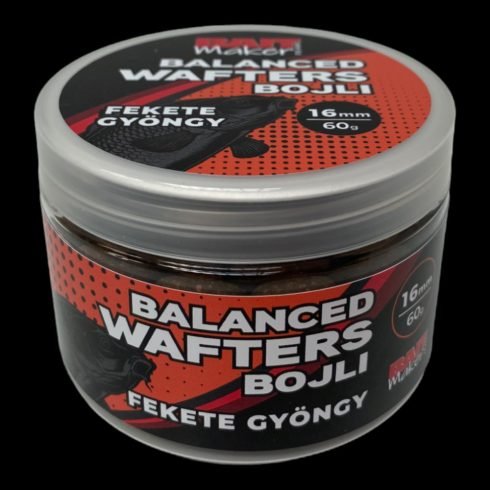 Bait Maker Team - Balanced Wafter Bojli Fekete Gyöngy 16 mm 60 g