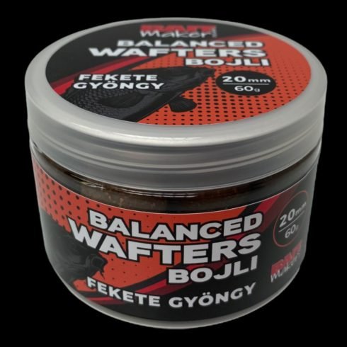 Bait Maker Team - Balanced Wafter Bojli Fekete Gyöngy 20 mm 60 g