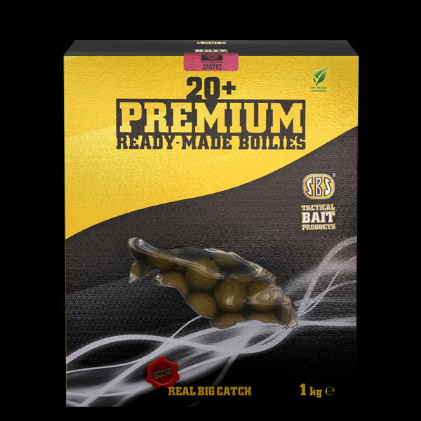 SBS -20+ Premium Ready-Made Boilies - C2 Tintahal - Áfonya 30mm 1 kg