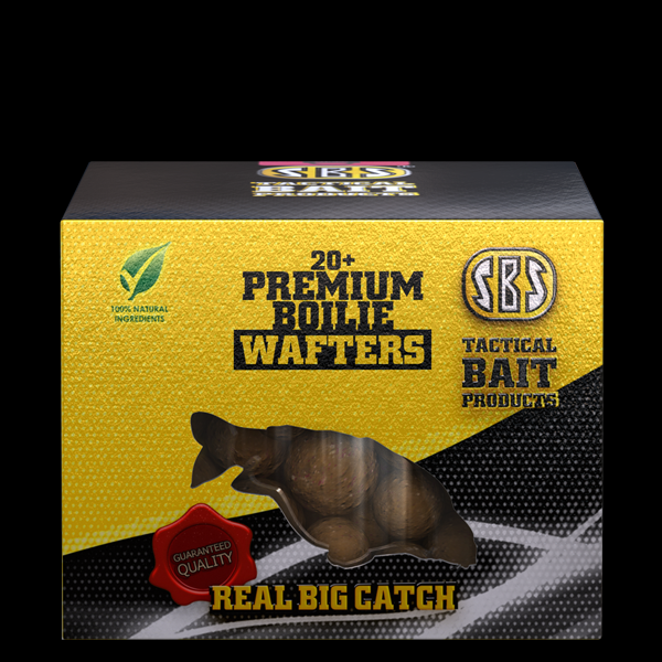 SBS- 20+ Premium Boilie Wafters Krill - Halibut 20,24,30 mm 250g