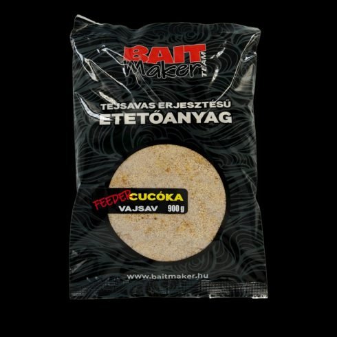 Bait Maker Team - Tejsavas Erjesztésű Etetőanyag Feeder Vajsav 900 g