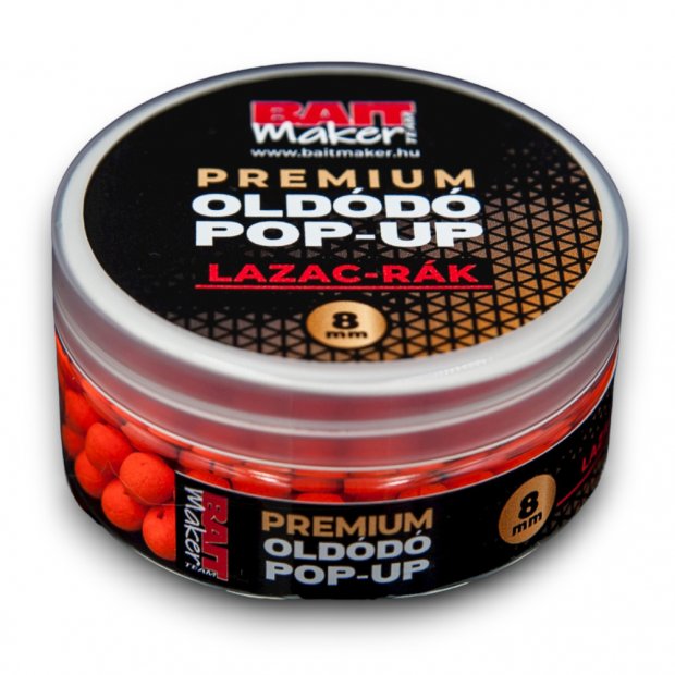 Bait Maker Team - Prémium Oldódó Pop - Up Lazac - Rák 8mm 20g