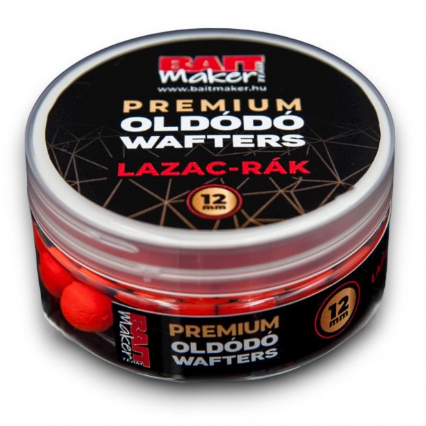 Bait Maker Team - Prémium Oldódó Wafters Lazac - Rák 12mm 30g