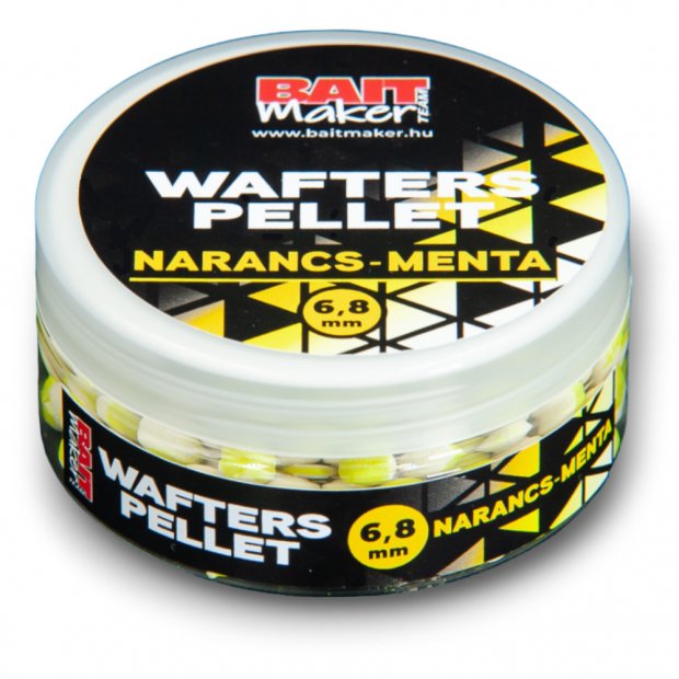 Bait Maker Team - Wafters Pellet Narancs - Menta 6-8mm 30g