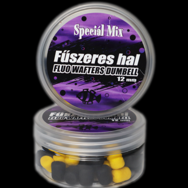 Speciál Mix - Fluo Wafters Dumbell Fűszeres Hal 12mm