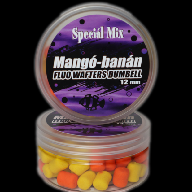 Speciál Mix - Fluo Wafters Dumbell Mangó - Banán 12mm