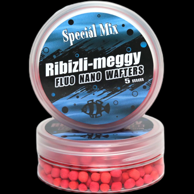 Speciál Mix - Fluo Nano Wafters Dumbell Ribizli - Meggy 5mm 15g