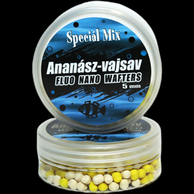 Speciál Mix - Fluo Nano Wafters Dumbell Ananász - Vajsav 5mm 15g