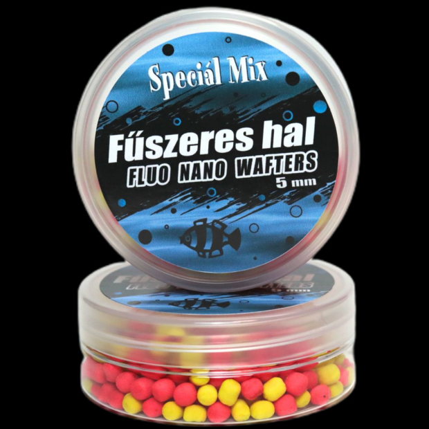 Speciál Mix - Fluo Nano Wafters Dumbell Fűszeres Hal 5mm 15g