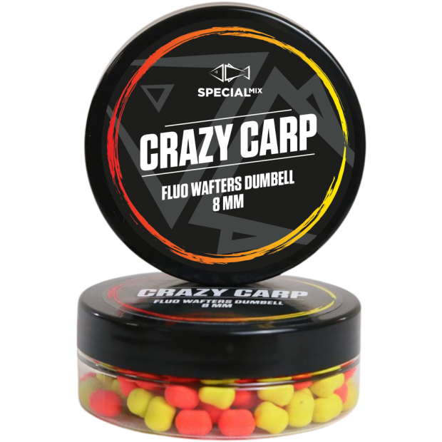 Speciál Mix - Fluo Wafters Dumbell Crazy Carp 8mm 20g