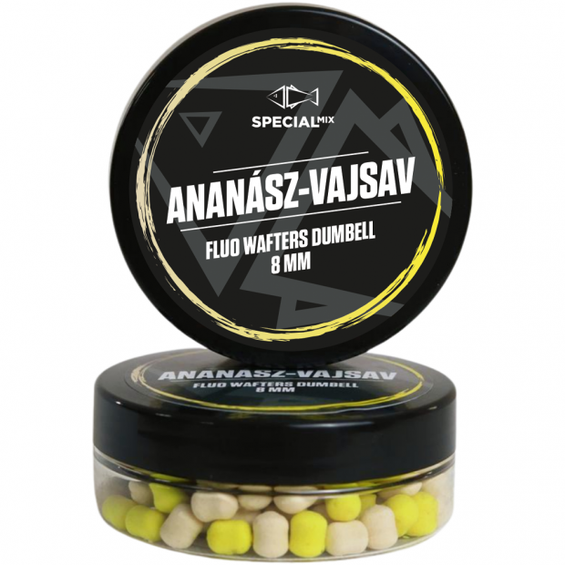 Speciál Mix - Fluo Wafters Dumbell Ananász - Vajsav 8mm 20g