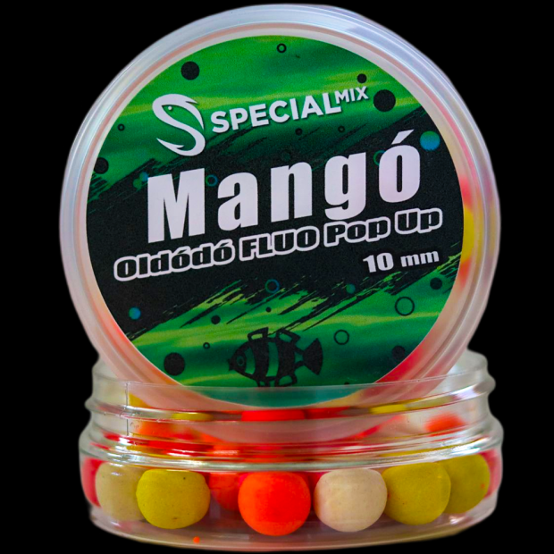 Speciál Mix - Oldódó Fluo Pop-up Bojli Mangó 10mm 20g