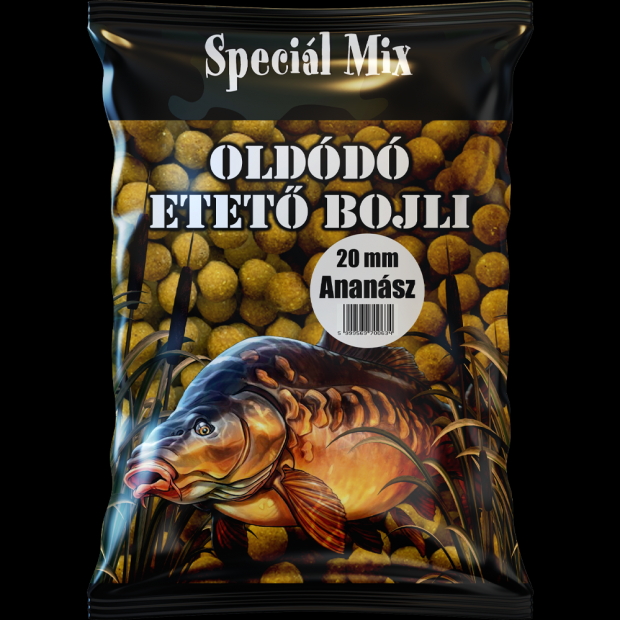 Speciál Mix - Oldódó Etető Bojli Ananász 20mm 1kg