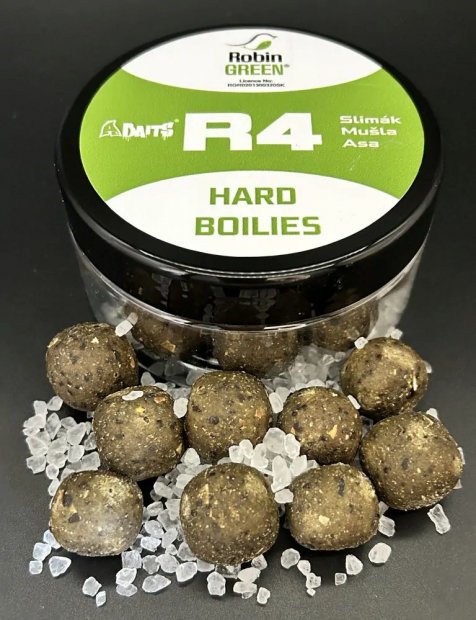 A - Baits R4 - Csiga, kagyló, asa Kemény Bojli 300 ml 20 - 24 mm