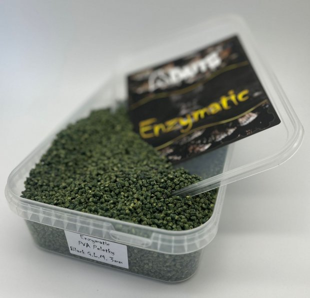 A - Baits Enzymatic Black G.L.M 3mm - es pellet 1 kg