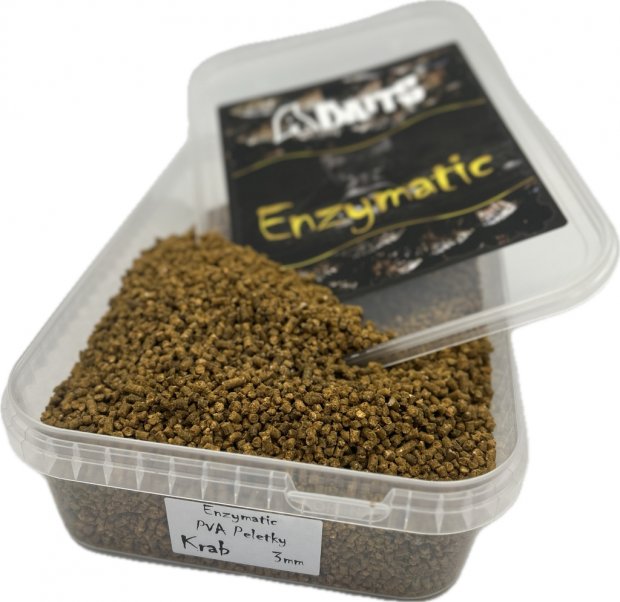 A - Baits Enzymatic Krab 3mm - es pellet 1 kg + 10 db PVA Hydrospol Bag