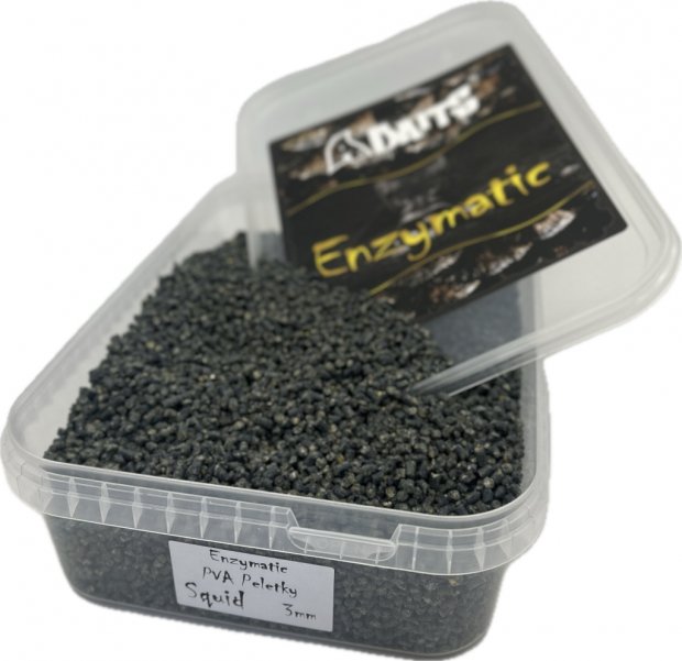 A - Baits Enzymatic Squid 3mm - es pellet 1 kg + 10 db PVA Hydrospol Bag