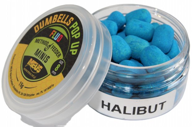 Meus Bait Fluo Pop-Up Dumbells Halibut 8 mm MINIS 15 g