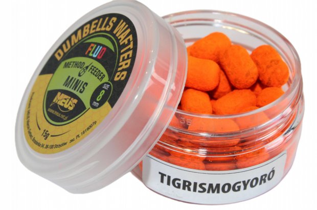 Meus Bait Wafters Fluo Dumbells Tigrismogyoró 8 mm MINIS 15 g