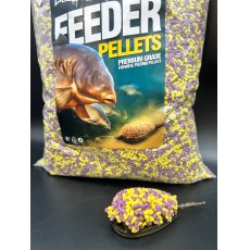 A - Baits Fluo Feeder Pellet 2mm Tintahal - Citrom1kg